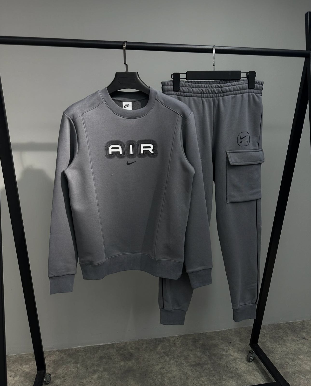 Set Nike Air cargo dark grey K25
